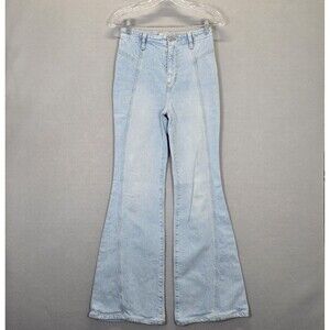 We The Free  Flare Wide Leg Light  Women’s Jeans Size 25 ( 25 X 31)